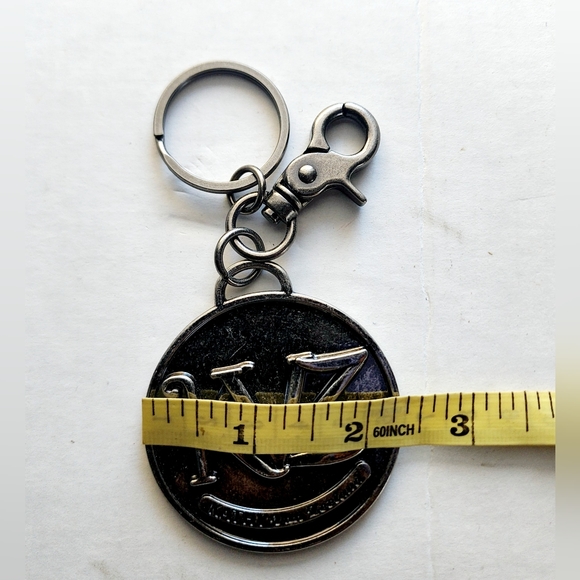 Kathy Van Zealand antique silver tone bag decoration charm pendant keyring - Picture 5 of 6